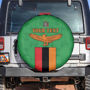 Personalised Afro Zambia Spare Tire Cover Flag Style Mix Kente Pattern