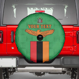 Personalised Afro Zambia Spare Tire Cover Flag Style Mix Kente Pattern
