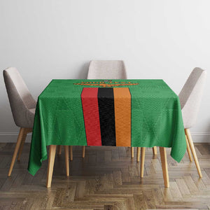 Personalised Afro Zambia Tablecloth Flag Style Mix Kente Pattern