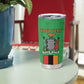 Personalised Afro Zambia Tumbler Cup Flag Style Mix Kente Pattern
