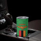 Personalised Afro Zambia Tumbler Cup Flag Style Mix Kente Pattern