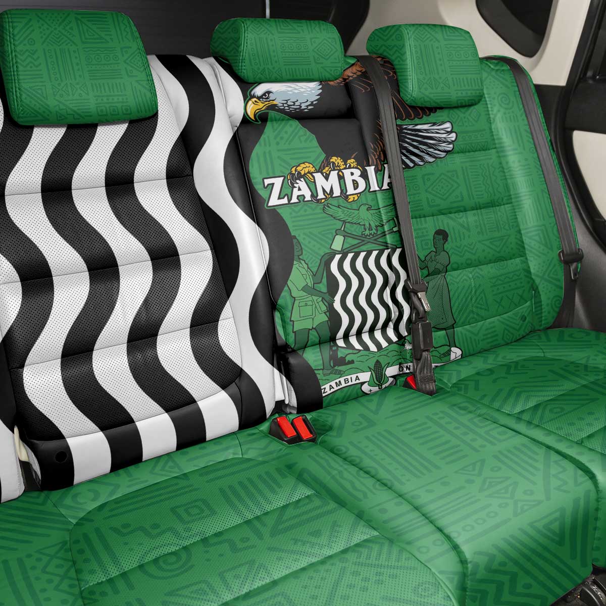 Icitungu ca Zambia Back Car Seat Cover One Zambia One Nation