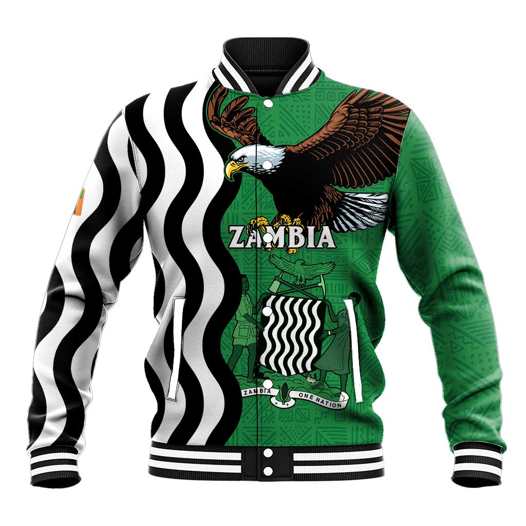 Icitungu ca Zambia Baseball Jacket One Zambia One Nation