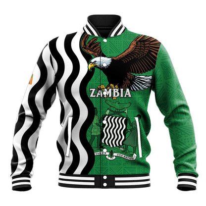 Icitungu ca Zambia Baseball Jacket One Zambia One Nation