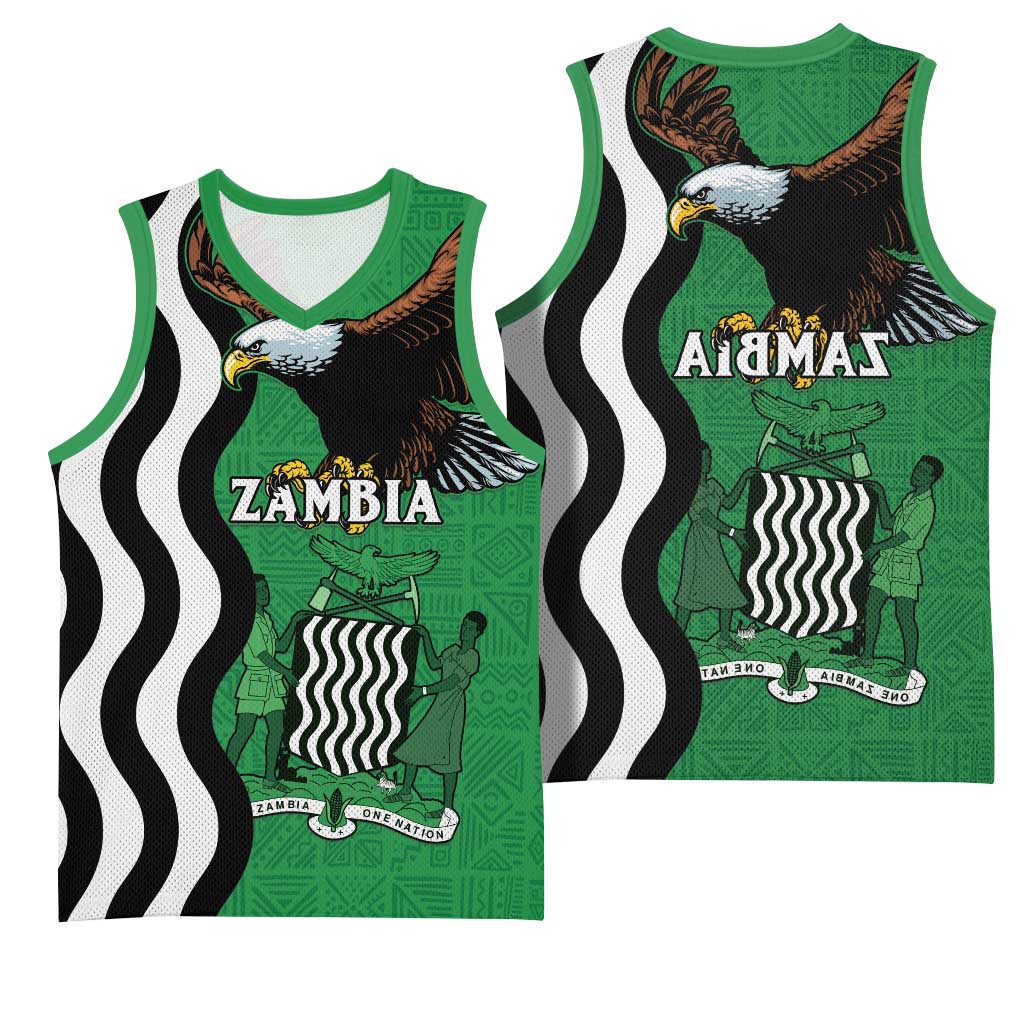 Icitungu ca Zambia Basketball Jersey One Zambia One Nation - African Pride