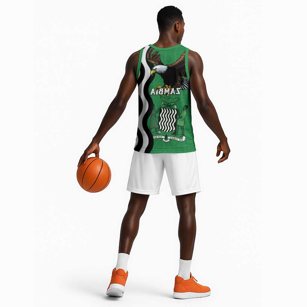 Icitungu ca Zambia Basketball Jersey One Zambia One Nation - African Pride