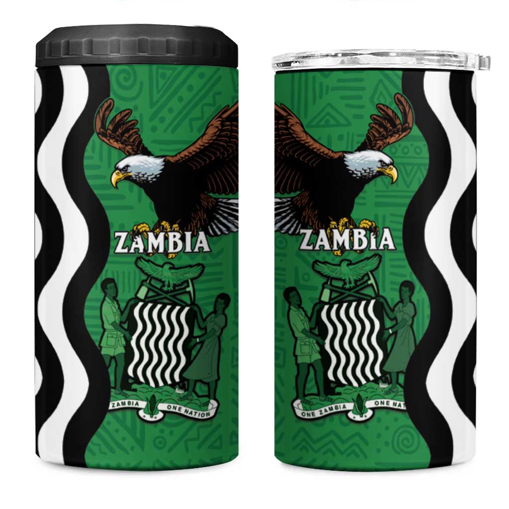 Icitungu ca Zambia 4 in 1 Can Cooler Tumbler One Zambia One Nation