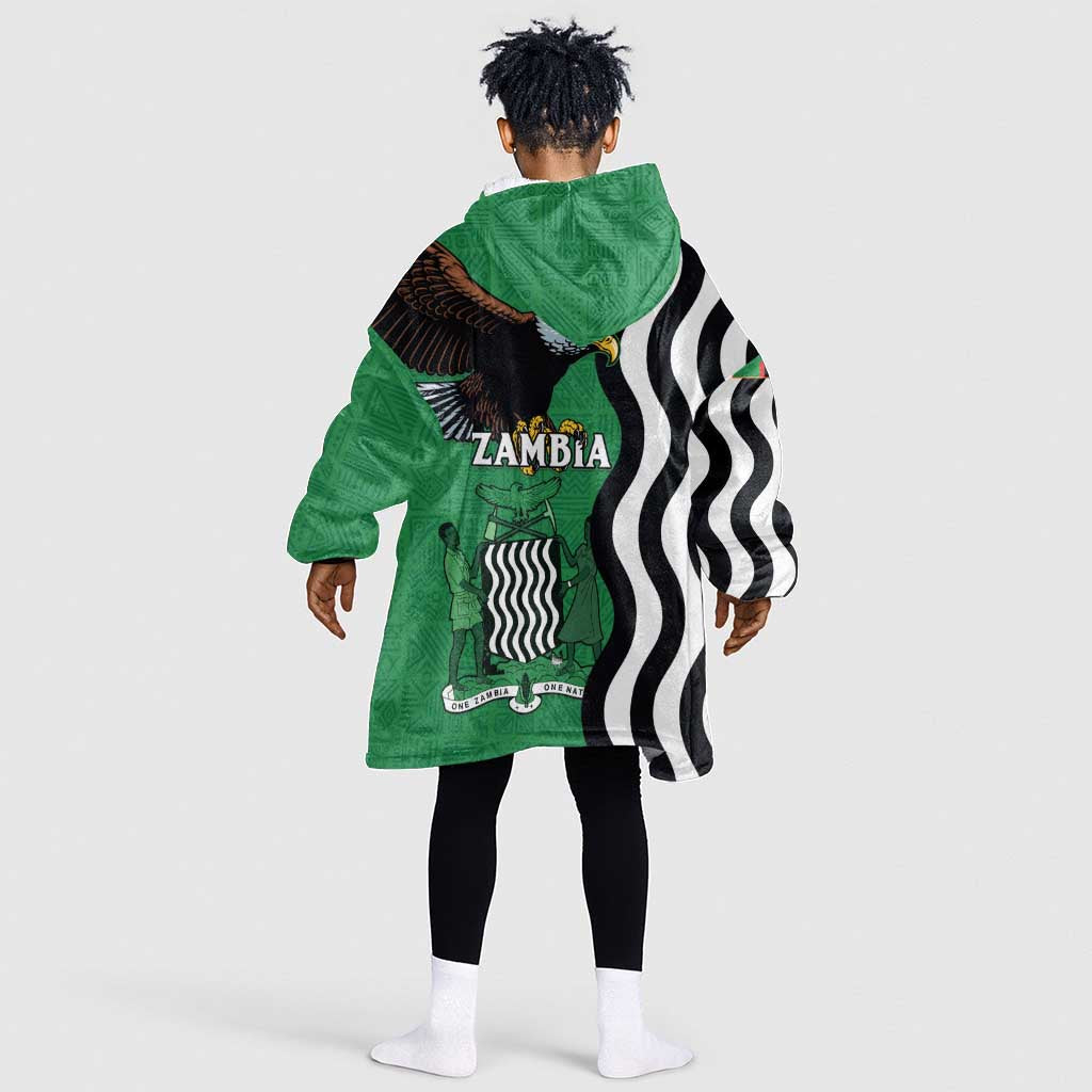 Icitungu ca Zambia Kid Wearable Blanket Hoodie One Zambia One Nation