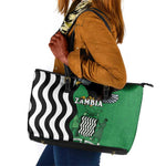 Icitungu ca Zambia Leather Tote Bag One Zambia One Nation