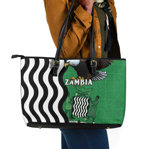 Icitungu ca Zambia Leather Tote Bag One Zambia One Nation