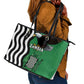 Icitungu ca Zambia Leather Tote Bag One Zambia One Nation