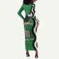 Icitungu ca Zambia Long Sleeve Bodycon Dress One Zambia One Nation LT15