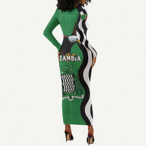 Icitungu ca Zambia Long Sleeve Bodycon Dress One Zambia One Nation LT15
