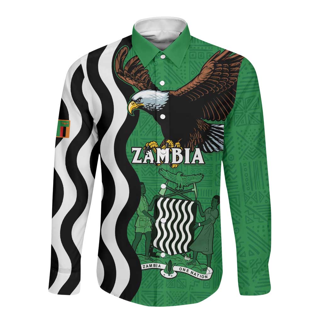 Icitungu ca Zambia Long Sleeve Button Shirt One Zambia One Nation