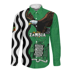 Icitungu ca Zambia Long Sleeve Button Shirt One Zambia One Nation