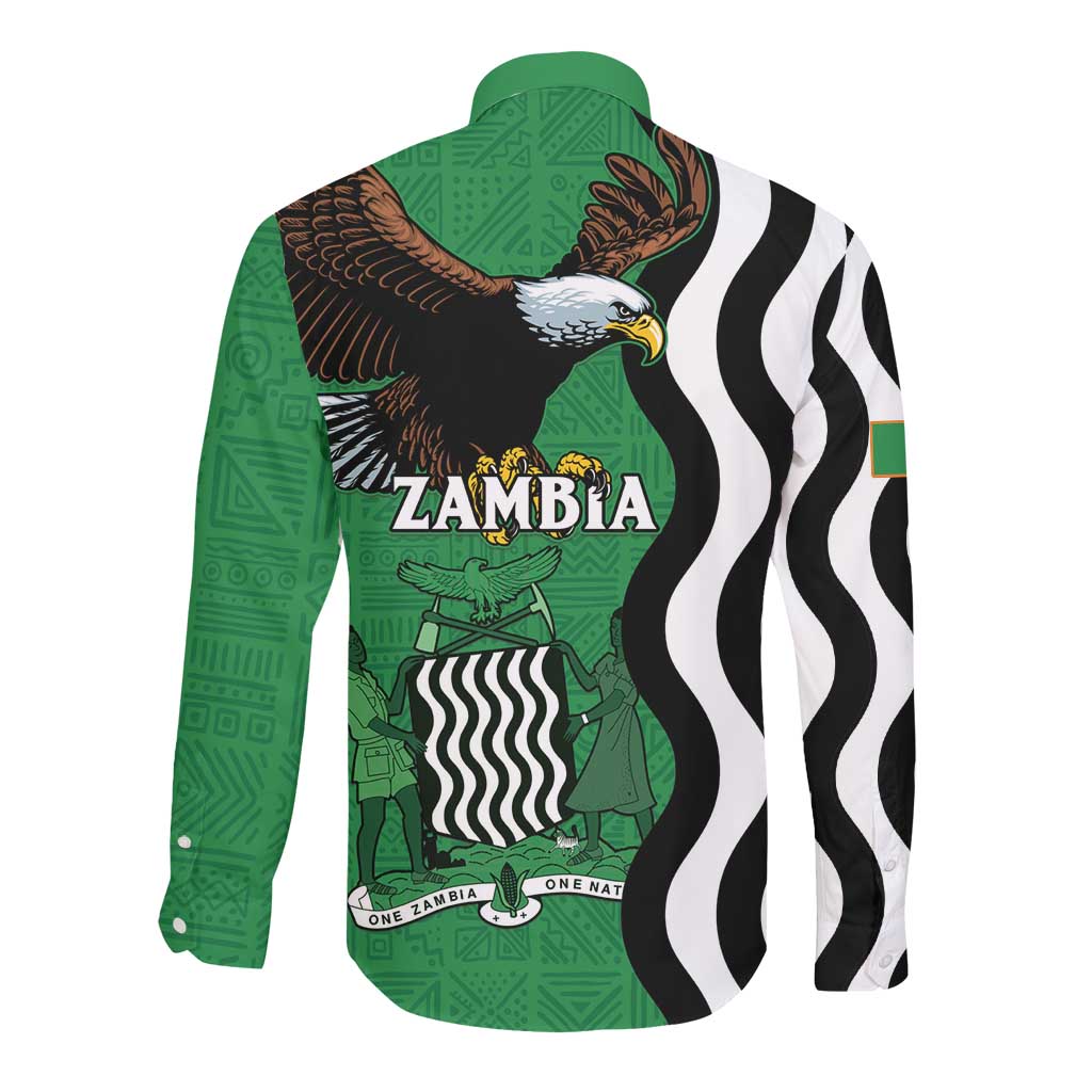 Icitungu ca Zambia Long Sleeve Button Shirt One Zambia One Nation