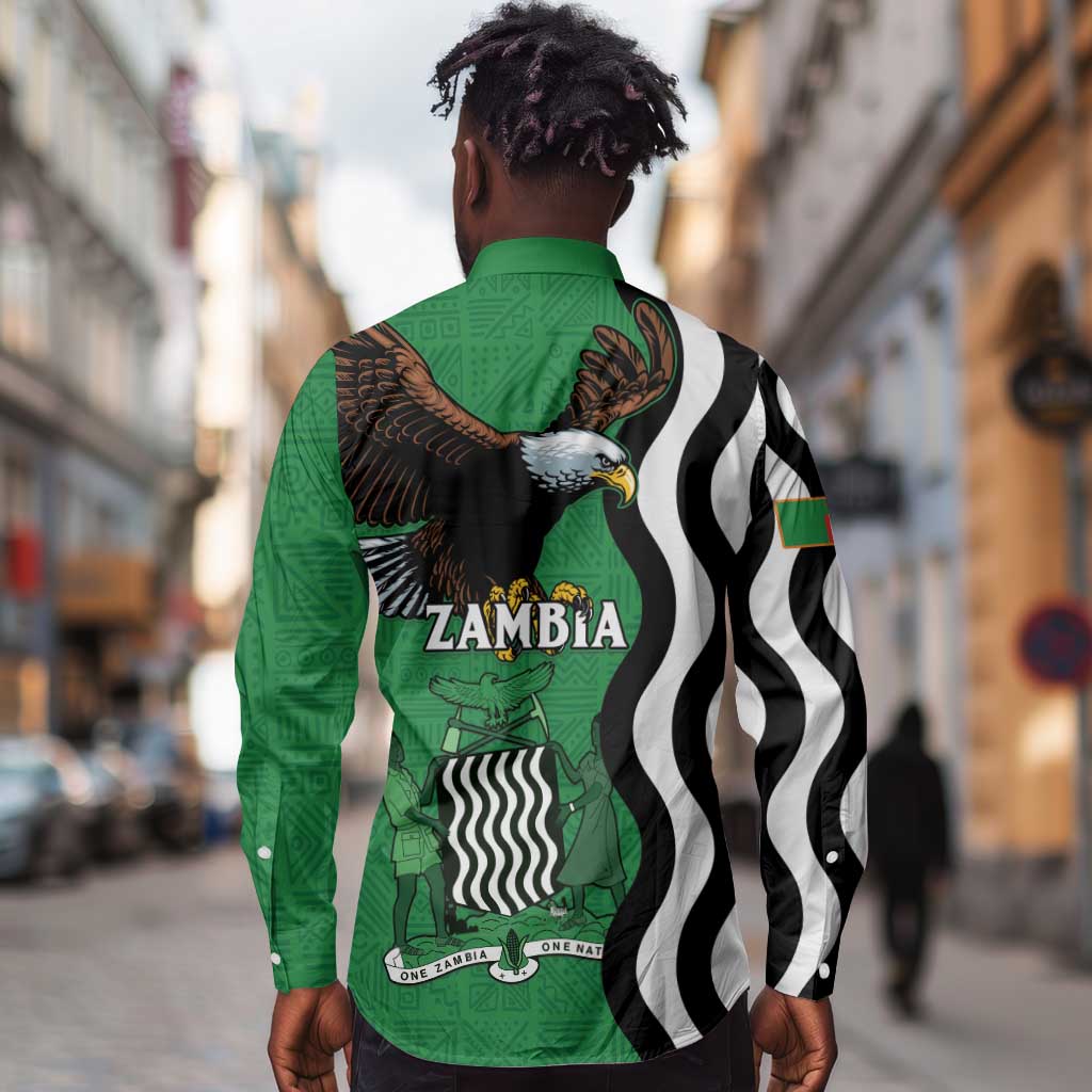 Icitungu ca Zambia Long Sleeve Button Shirt One Zambia One Nation
