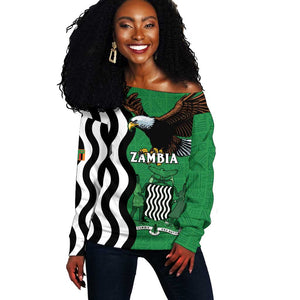 Icitungu ca Zambia Off Shoulder Sweater One Zambia One Nation