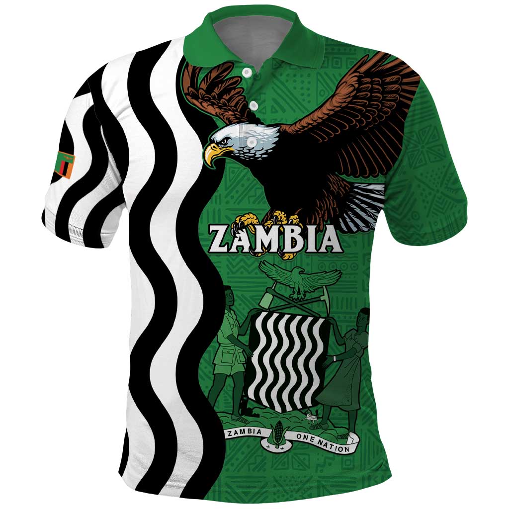 Icitungu ca Zambia Polo Shirt One Zambia One Nation