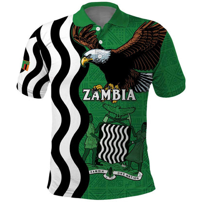Icitungu ca Zambia Polo Shirt One Zambia One Nation