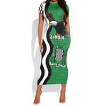 Icitungu ca Zambia Short Sleeve Bodycon Dress One Zambia One Nation LT15