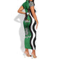 Icitungu ca Zambia Short Sleeve Bodycon Dress One Zambia One Nation LT15