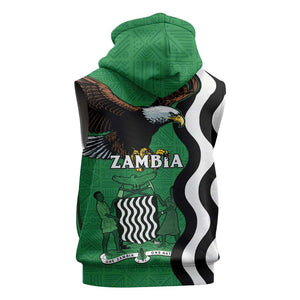 Icitungu ca Zambia Sleeveless Hoodie One Zambia One Nation - African Pride