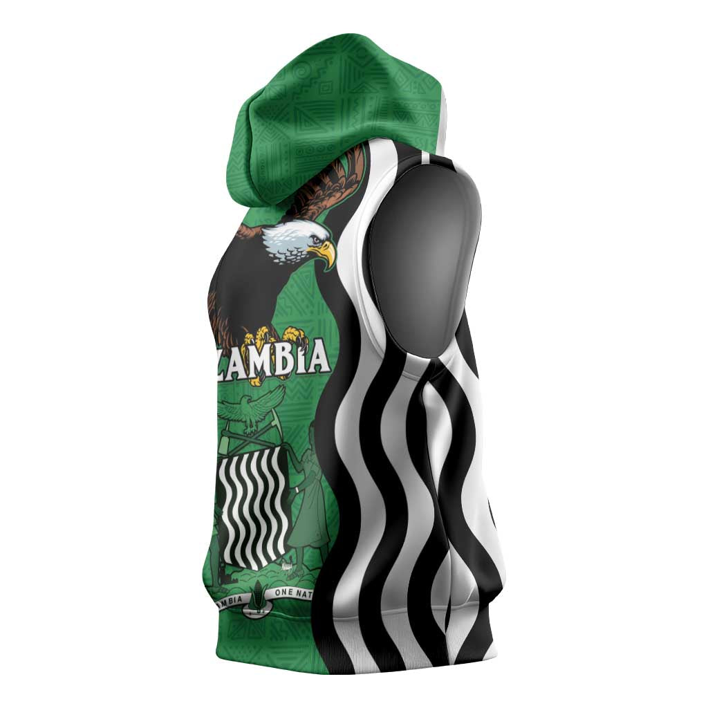 Icitungu ca Zambia Sleeveless Hoodie One Zambia One Nation - African Pride