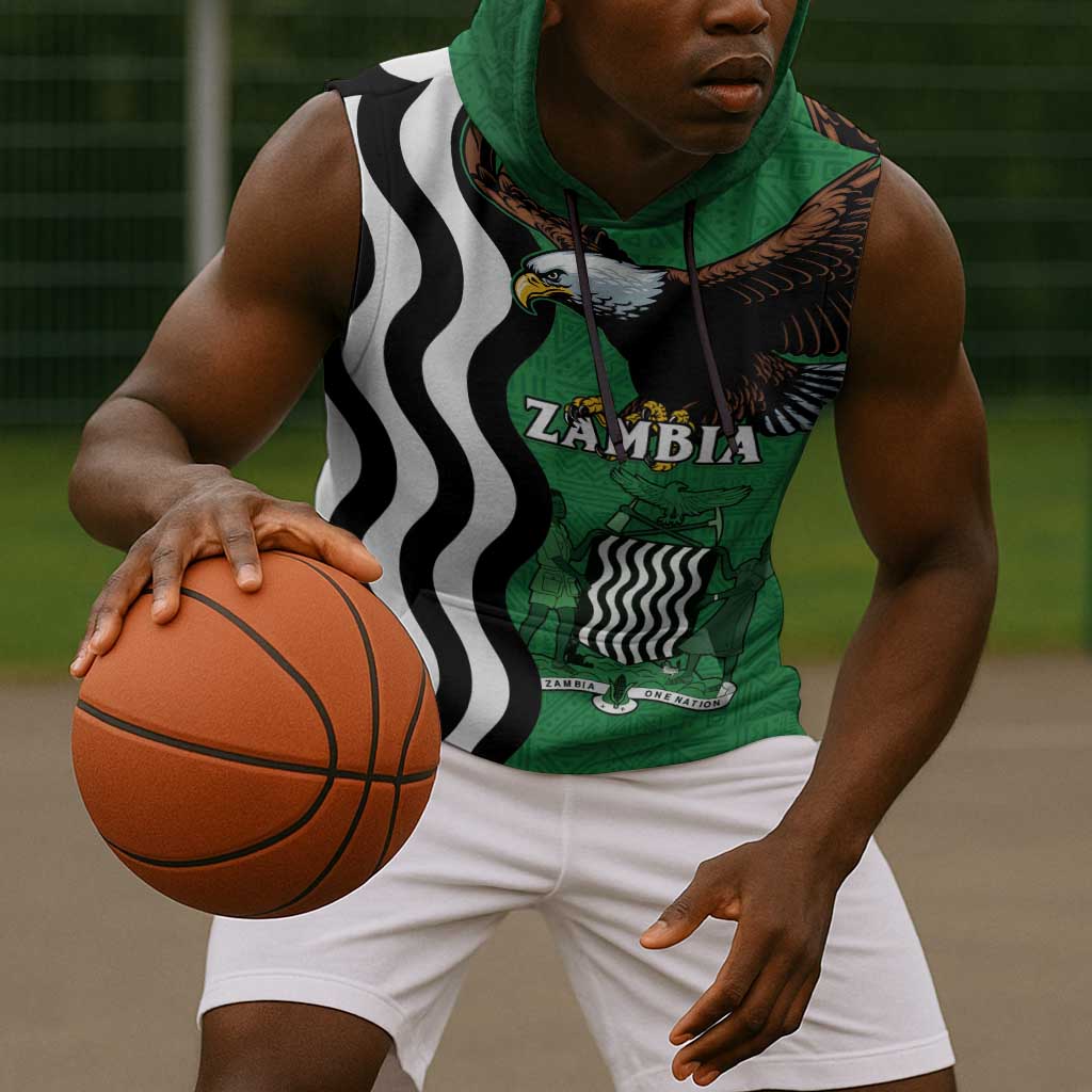 Icitungu ca Zambia Sleeveless Hoodie One Zambia One Nation - African Pride