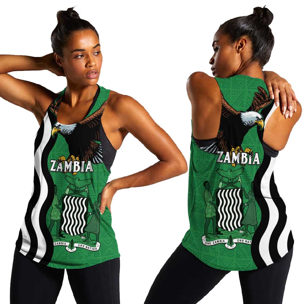 Icitungu ca Zambia Women Racerback Tank One Zambia One Nation
