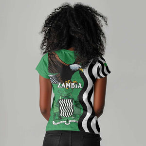 Icitungu ca Zambia Women V-Neck T-Shirt One Zambia One Nation