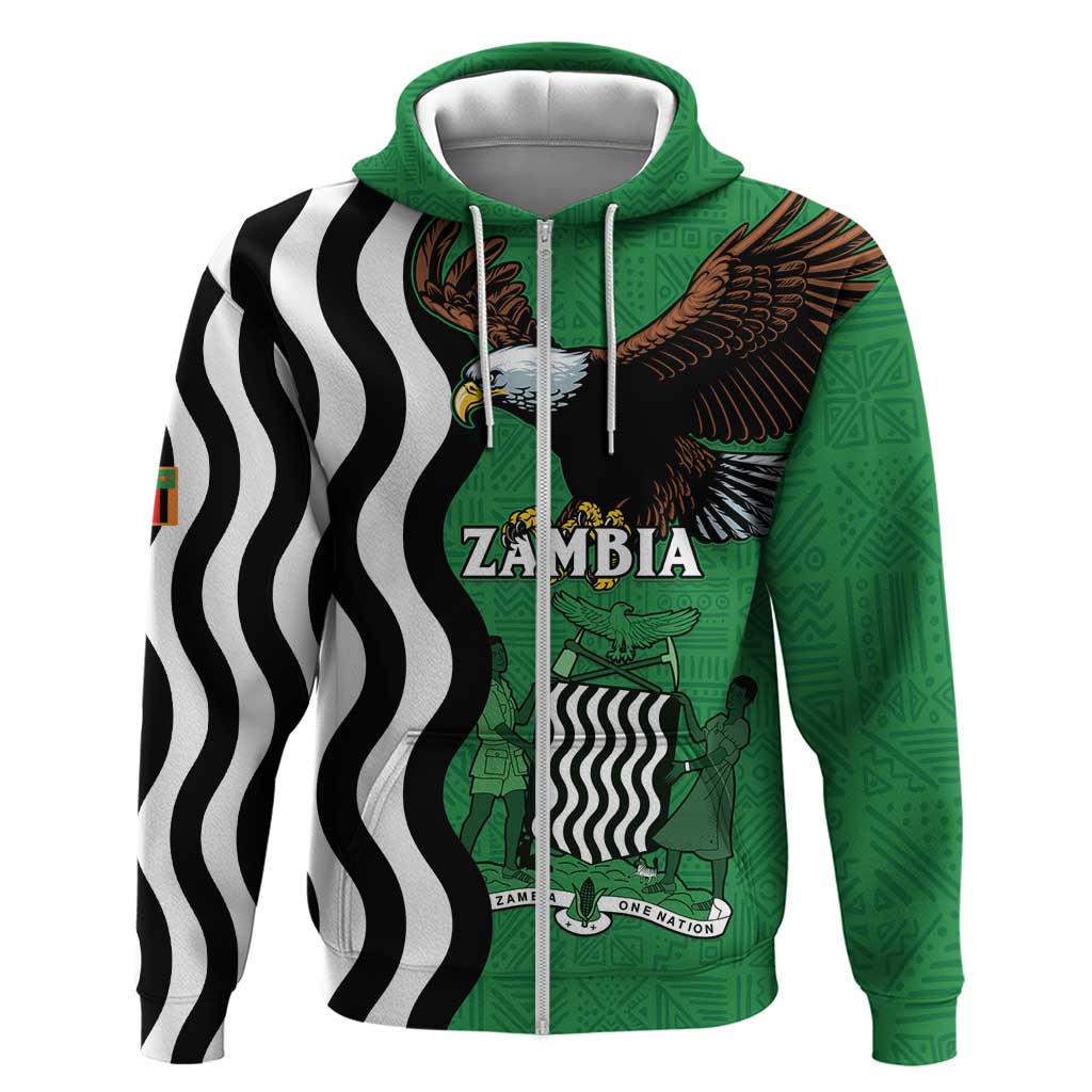 Icitungu ca Zambia Zip Hoodie One Zambia One Nation