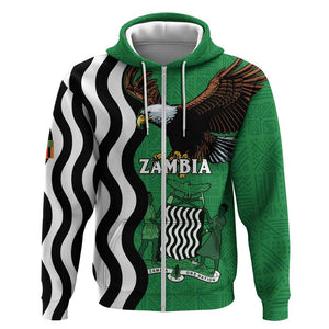 Icitungu ca Zambia Zip Hoodie One Zambia One Nation