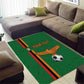 Custom Zambia Football Area Rug Go Chipolopolo