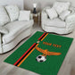 Custom Zambia Football Area Rug Go Chipolopolo