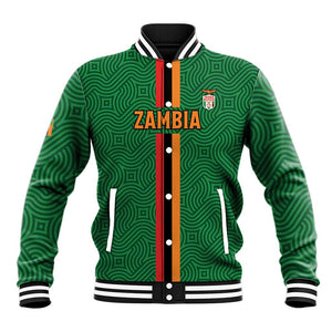 Custom Zambia Football Baseball Jacket Go Chipolopolo