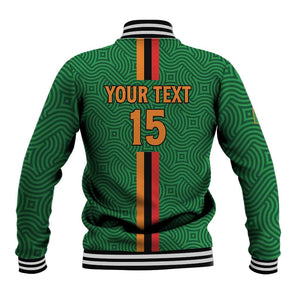 Custom Zambia Football Baseball Jacket Go Chipolopolo