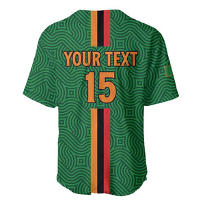 Custom Zambia Football Baseball Jersey Go Chipolopolo
