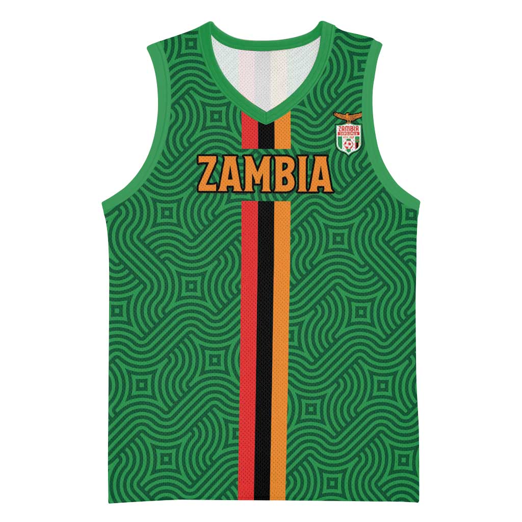 Custom Zambia Football Basketball Jersey Go Chipolopolo - African Pride