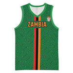 Custom Zambia Football Basketball Jersey Go Chipolopolo - African Pride