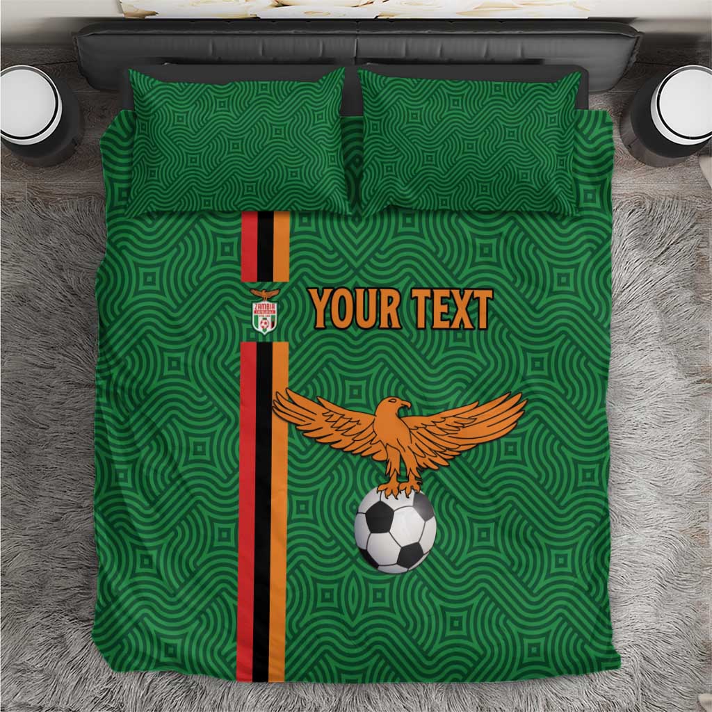 Custom Zambia Football Bedding Set Go Chipolopolo