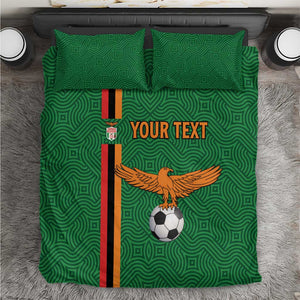 Custom Zambia Football Bedding Set Go Chipolopolo