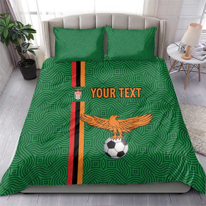 Custom Zambia Football Bedding Set Go Chipolopolo