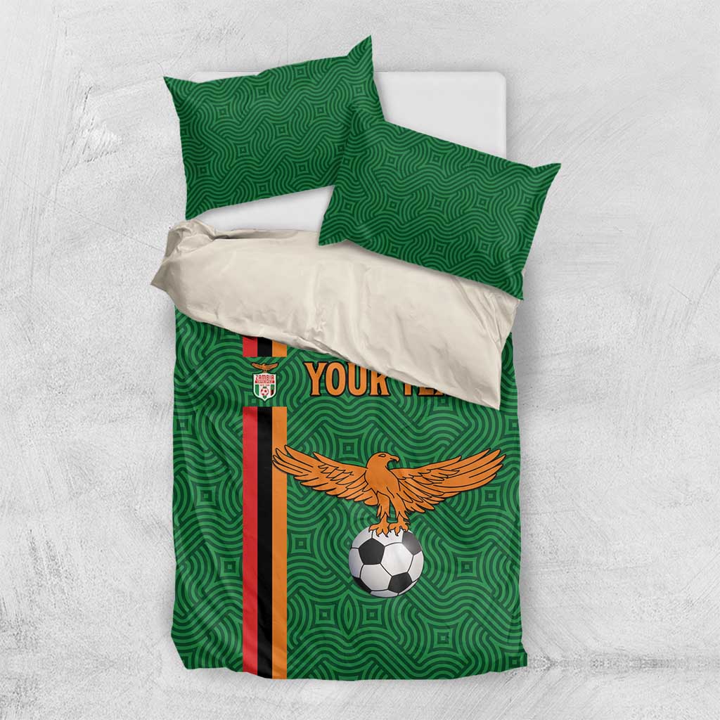 Custom Zambia Football Bedding Set Go Chipolopolo