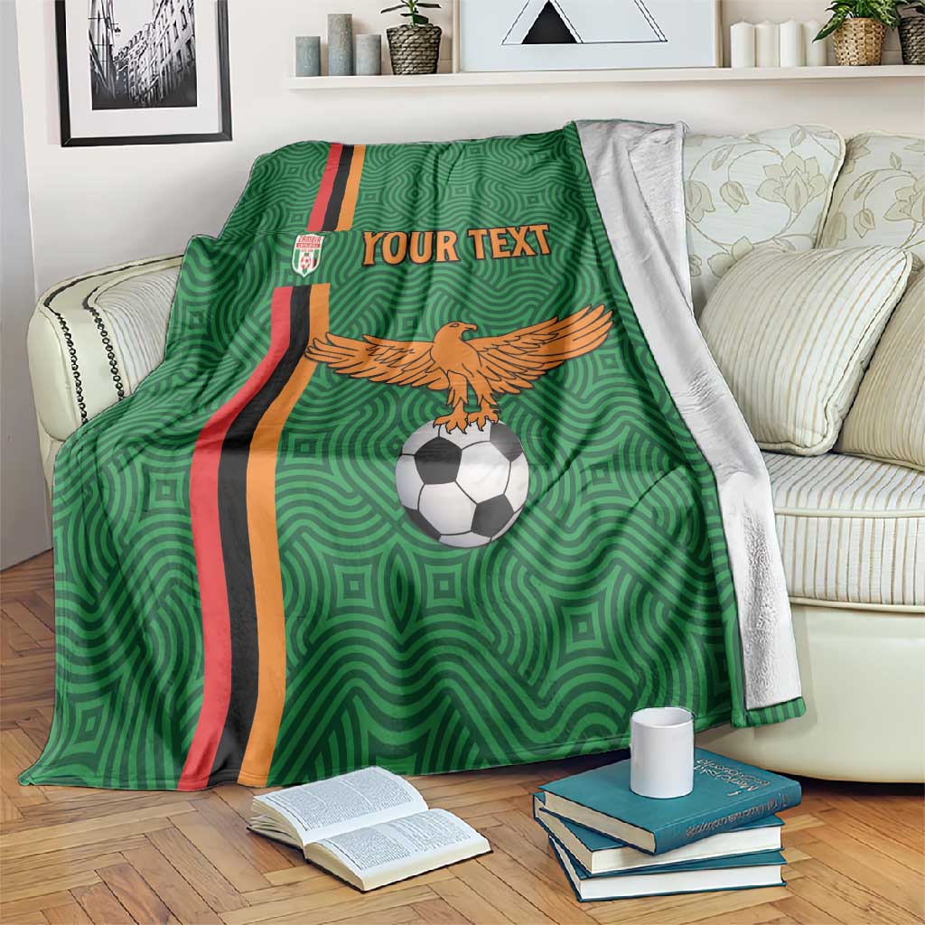 Custom Zambia Football Blanket Go Chipolopolo