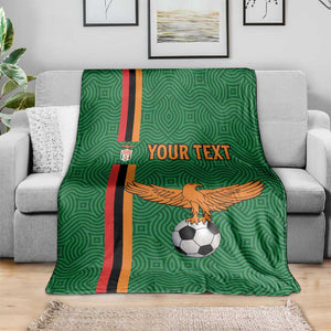 Custom Zambia Football Blanket Go Chipolopolo