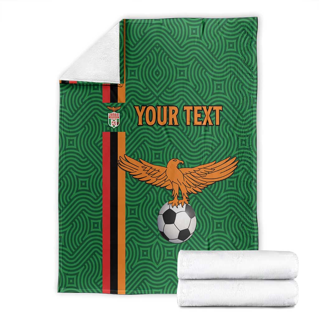 Custom Zambia Football Blanket Go Chipolopolo