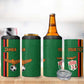 Custom Zambia Football 4 in 1 Can Cooler Tumbler Go Chipolopolo
