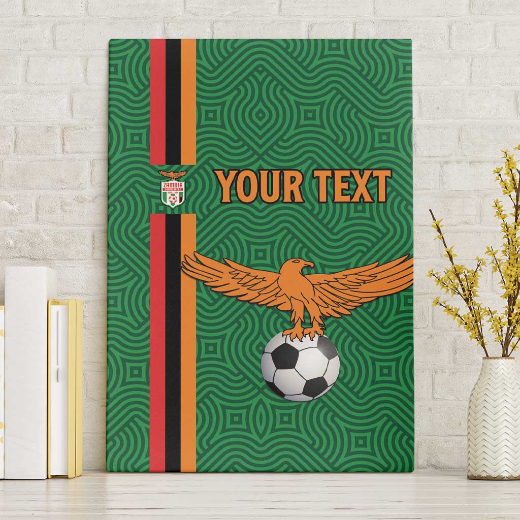 Custom Zambia Football Canvas Wall Art Go Chipolopolo