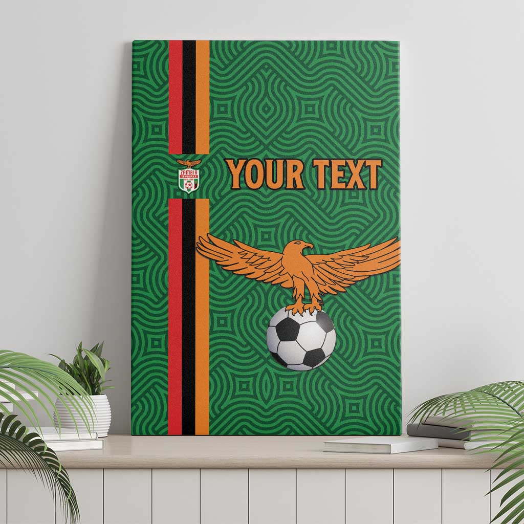Custom Zambia Football Canvas Wall Art Go Chipolopolo